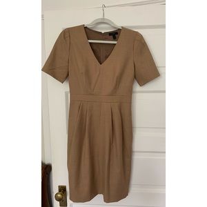 J Crew Beige Wool Memo Dress